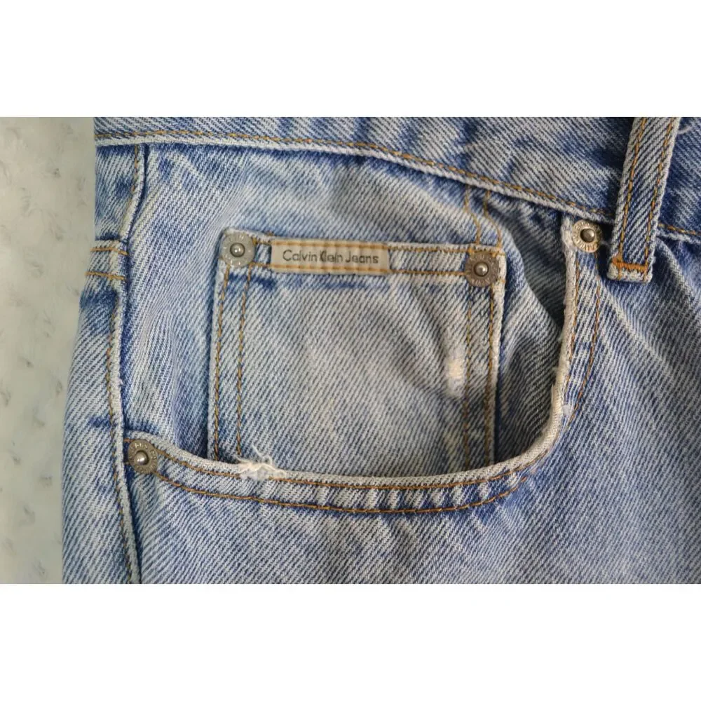 Calvin Klein Jeans Men's 36x30 Easy Fit Double Stone Wash Tapered Jeans